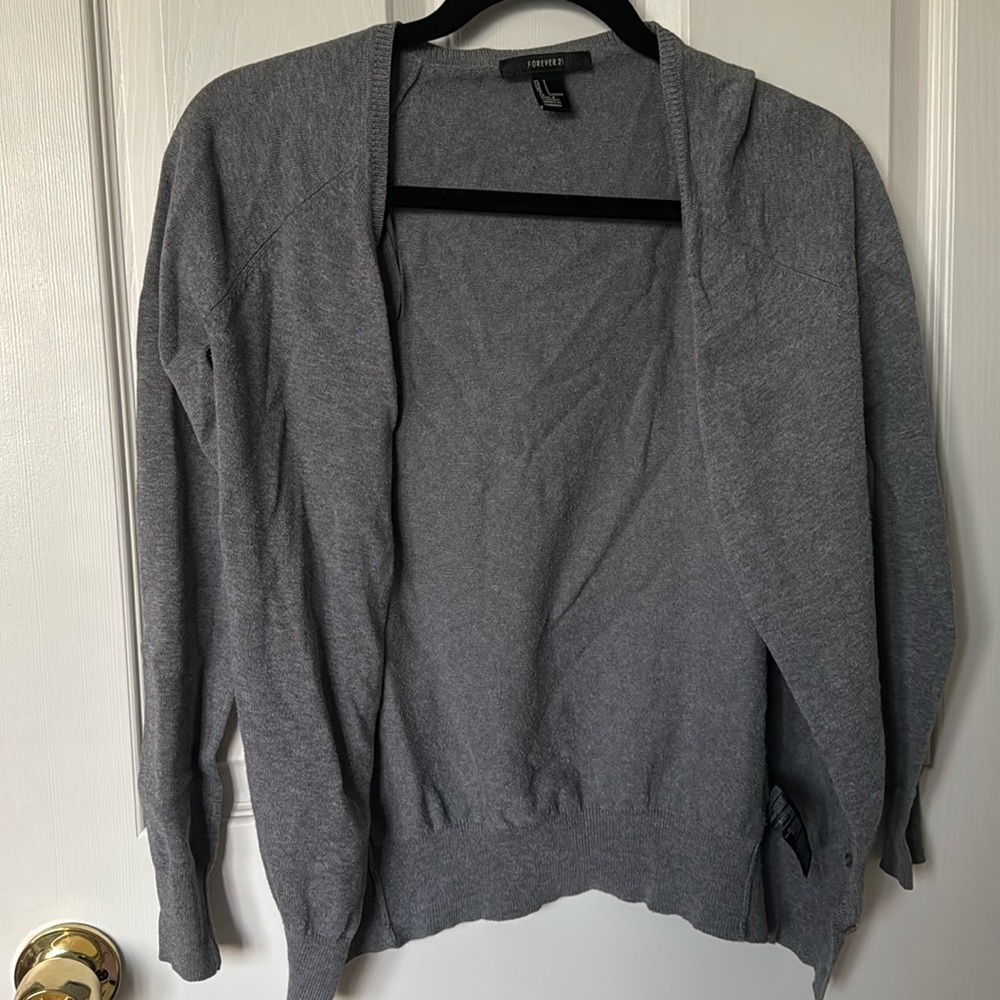 Grey cardigan